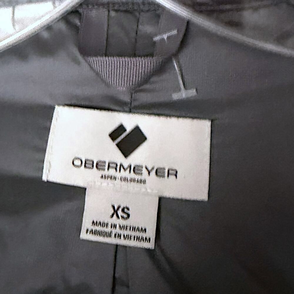 Obermeyer Miriam Hybrid Vest Women's XS Grey Hooded Water-Resistant Stretch - Picture 4 of 10